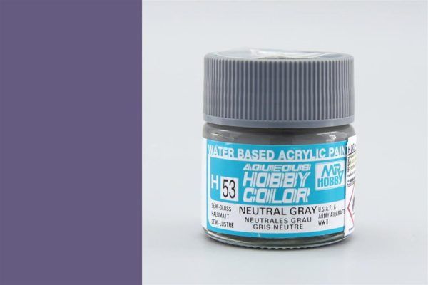 10 ml. Neutral Gray Aqueous Serisi Maket Boyası, Mr.Hobby H053