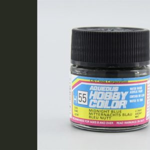 10 ml. Midnight Blue Aqueous Serisi Maket Boyası, Mr.Hobby H055