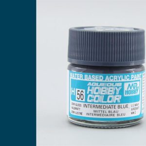 10 ml. Intermediate Blue Aqueous Serisi Maket Boyası, Mr.Hobby H056