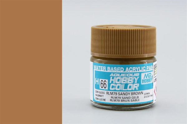 10 ml. RLM79 Sandy Brown Aqueous Serisi Maket Boyası, Mr.Hobby H066