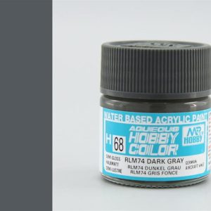 10 ml. RLM74 Dark Gray Aqueous Serisi Maket Boyası, Mr.Hobby H068