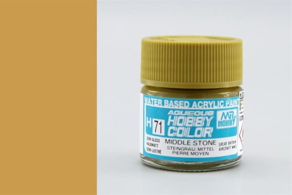 10 ml. Middle Stone Aqueous Serisi Maket Boyası, Mr.Hobby H071