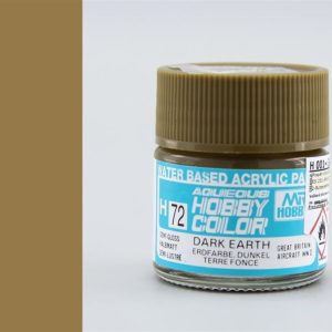 10 ml. Dark Earth Aqueous Serisi Maket Boyası, Mr.Hobby H072