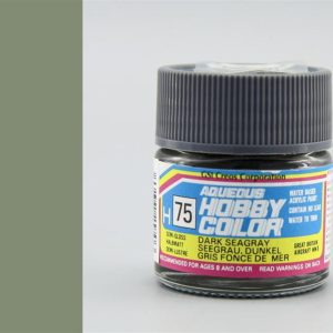 10 ml. Dark Seagray Aqueous Serisi Maket Boyası, Mr.Hobby H075