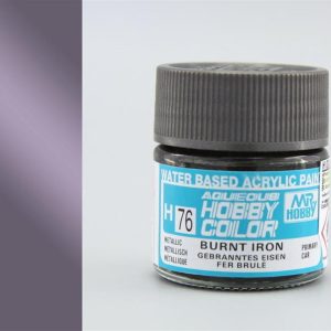 10 ml. Burnt Iron Aqueous Serisi Maket Boyası, Mr.Hobby H076
