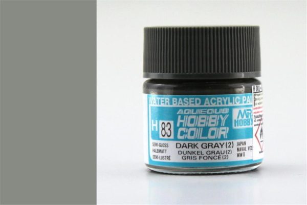 10 ml. Dark Gray (2) Aqueous Serisi Maket Boyası, Mr.Hobby H083