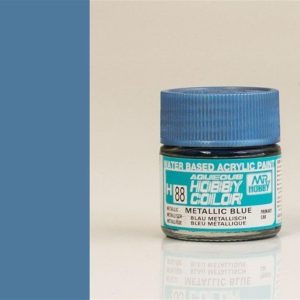 10 ml. Metalik Blue Aqueous Serisi Maket Boyası, Mr.Hobby H088