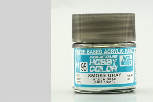 10 ml. Smoke Gray Aqueous Serisi Maket Boyası, Mr.Hobby H095