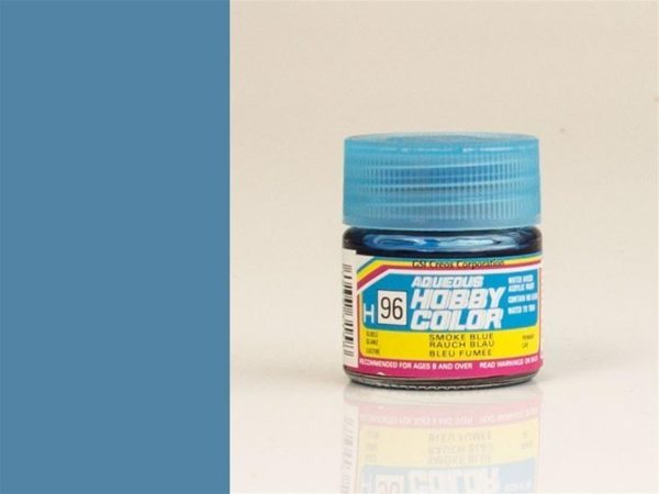 10 ml. Smoke Blue Aqueous Serisi Maket Boyası, Mr.Hobby H096