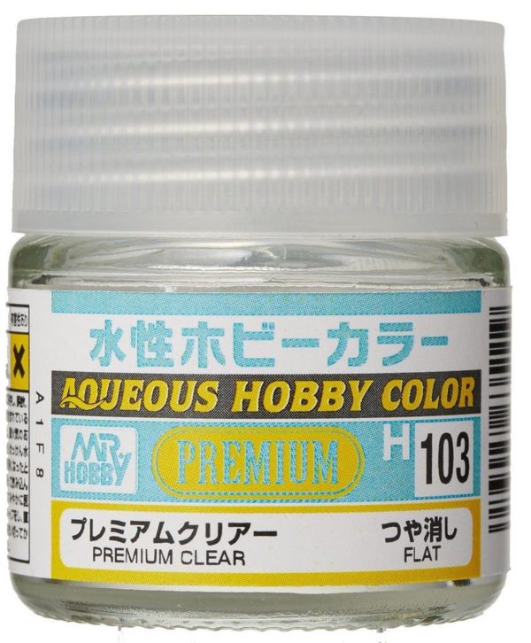 10 ml. Premium Clear Flat Aqueous Serisi Maket Boyası, Mr.Hobby H103
