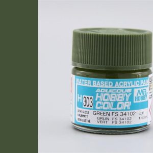 10 ml. Green FS 34102 Aqueous Serisi Maket Boyası, Mr.Hobby H303
