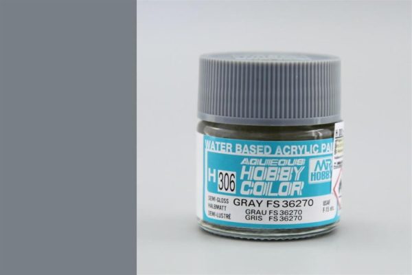 10 ml. Gray FS 36270 Aqueous Serisi Maket Boyası, Mr.Hobby H306
