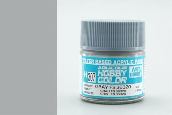 10 ml. Gray FS 36320 Aqueous Serisi Maket Boyası, Mr.Hobby H307