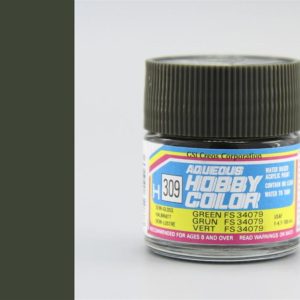 10 ml. Green FS 34079 Aqueous Serisi Maket Boyası, Mr.Hobby H309