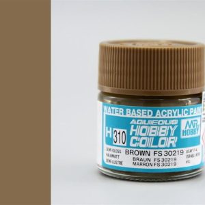 10 ml. Brown FS 30219 Aqueous Serisi Maket Boyası, Mr.Hobby H310