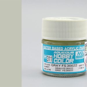 10 ml. Gray FS 36622 Aqueous Serisi Maket Boyası, Mr.Hobby H311