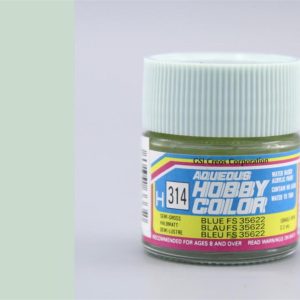 10 ml. Semi Gloss Blue FS35622 Aqueous Serisi Maket Boyası, Mr.Hobby H314