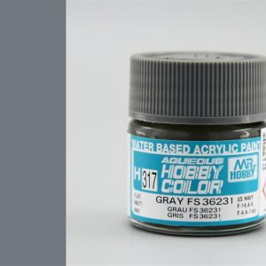 10 ml. Gray FS 36231 Aqueous Serisi Maket Boyası, Mr.Hobby H317