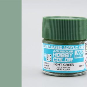 10 ml. Gloss Light Green Aqueous Serisi Maket Boyası, Mr.Hobby H319