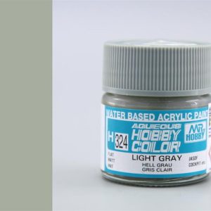 10 ml. Flat Light Grey Aqueous Serisi Maket Boyası, Mr.Hobby H324