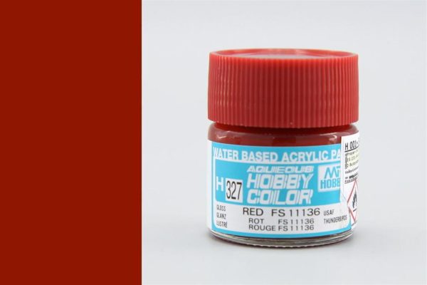 10 ml. Red FS 11136 Aqueous Serisi Maket Boyası, Mr.Hobby H327