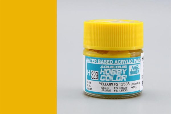 10 ml. Yellow FS 13538 Aqueous Serisi Maket Boyası, Mr.Hobby H329