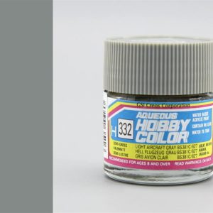 10 ml. Light Aircraft Gray BS381C/627 Aqueous Serisi Maket Boyası, Mr.Hobby H332