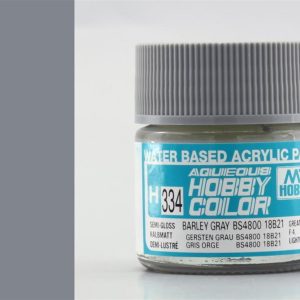 10 ml. Barley Gray BS4800/18B21 Aqueous Serisi Maket Boyası, Mr.Hobby H334