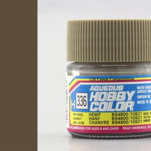10 ml. Semi Gloss Hemp Aqueous Serisi Maket Boyası, Mr.Hobby H336