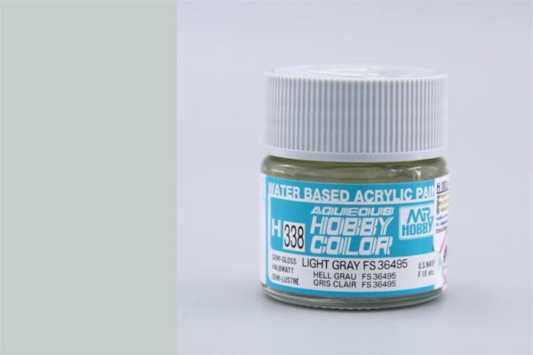 10 ml. Light Gray FS36495 Aqueous Serisi Maket Boyası, Mr.Hobby H338
