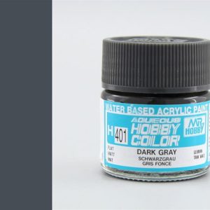 10 ml. Dark Gray Aqueous Serisi Maket Boyası, Mr.Hobby H401