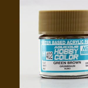 10 ml. Green Brown Aqueous Serisi Maket Boyası, Mr.Hobby H402