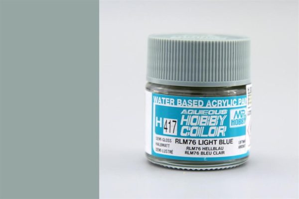 10 ml. RLM76 Light Blue Aqueous Serisi Maket Boyası, Mr.Hobby H417