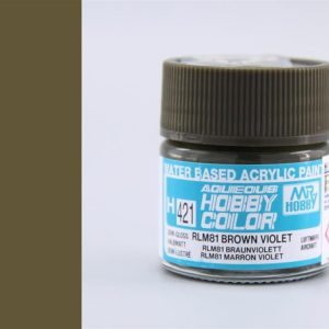 10 ml. RLM81 Brown Violet Aqueous Serisi Maket Boyası, Mr.Hobby H421