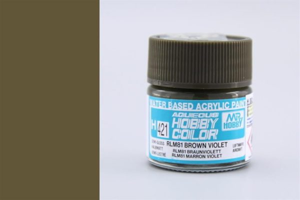 10 ml. RLM81 Brown Violet Aqueous Serisi Maket Boyası, Mr.Hobby H421