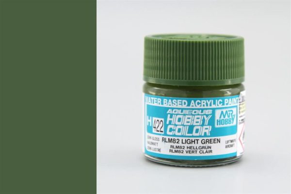 10 ml. RLM82 Light Green Aqueous Serisi Maket Boyası, Mr.Hobby H422