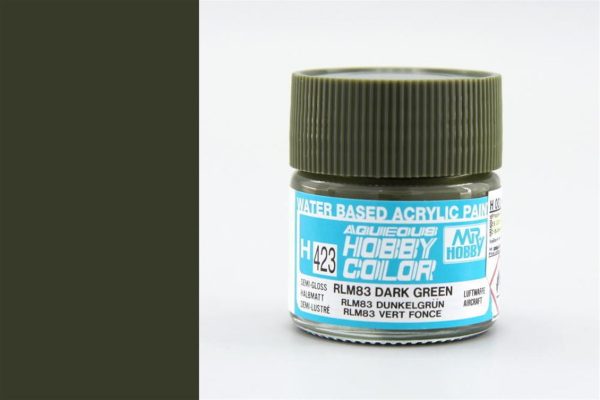 10 ml. RLM83 Dark Green Aqueous Serisi Maket Boyası, Mr.Hobby H423