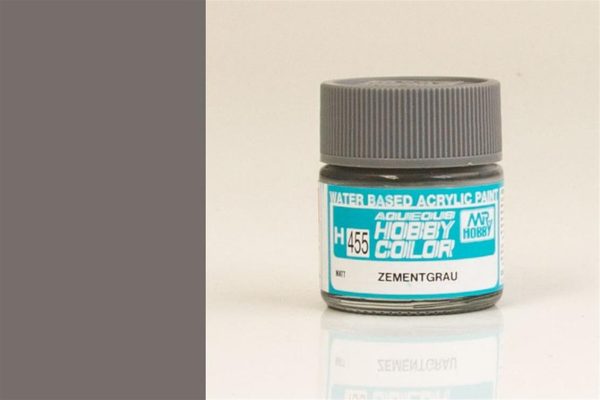 10 ml. Cement Gray Aqueous Serisi Maket Boyası, Mr.Hobby H455