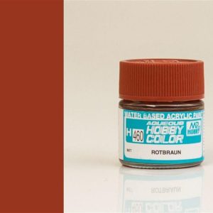 10 ml. Red Brown (1) Aqueous Serisi Maket Boyası, Mr.Hobby H460