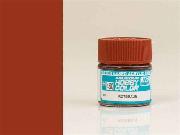 10 ml. Red Brown (1) Aqueous Serisi Maket Boyası, Mr.Hobby H460