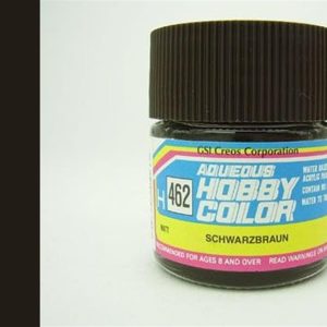 10 ml. Black Brown Aqueous Serisi Maket Boyası, Mr.Hobby H462