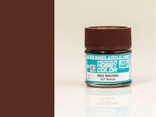 10 ml. Red Brown (2) Aqueous Serisi Maket Boyası, Mr.Hobby H463