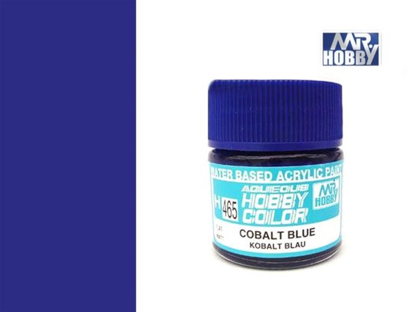 10 ml. Cobalt Blue Aqueous Serisi Maket Boyası, Mr.Hobby H465