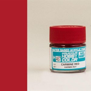 10 ml. Carmine Red Aqueous Serisi Maket Boyası, Mr.Hobby H467
