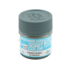 10 ml. Faded Gray (Blassgrau) Aqueous Serisi Maket Boyası, Mr.Hobby H515