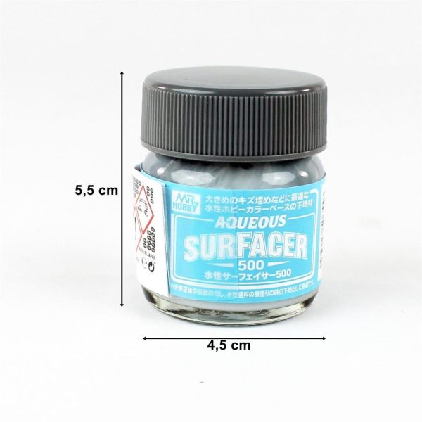 40 ml. Aqueous Serisi Surfacer 500 Gri Astar Maket Boyası, Mr.Hobby HSF04 - Görsel 2