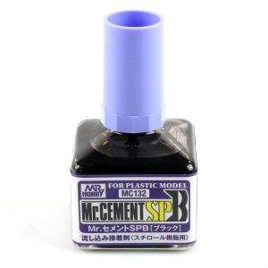 40 ml. Mr.Cement SP Siyah Pigmentli Hızlı ve Güçlü İnceltilmiş Yapıştırıcısı, Mr.Hobby MC132