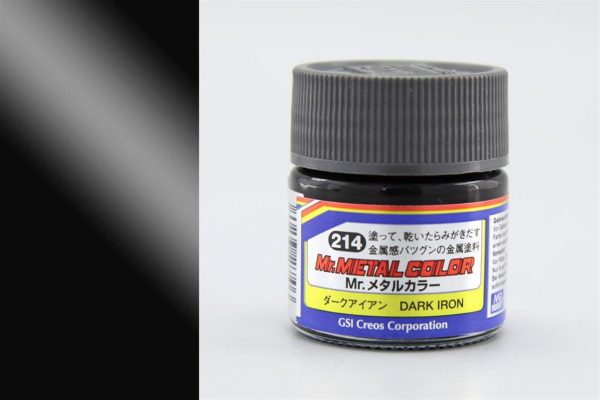 10 ml. Dark Iron Metal Colors Serisi Maket Boyası, Mr.Hobby MC214