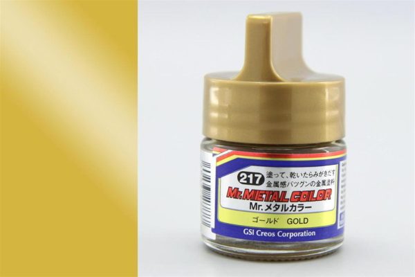 10 ml. Altın Metal Colors Serisi Maket Boyası, Mr.Hobby MC217