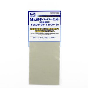 Zımpara Kağıdı No.2500 x 2 Yaprak No.3000 x 2 Yaprak, Mr.Hobby MT-310